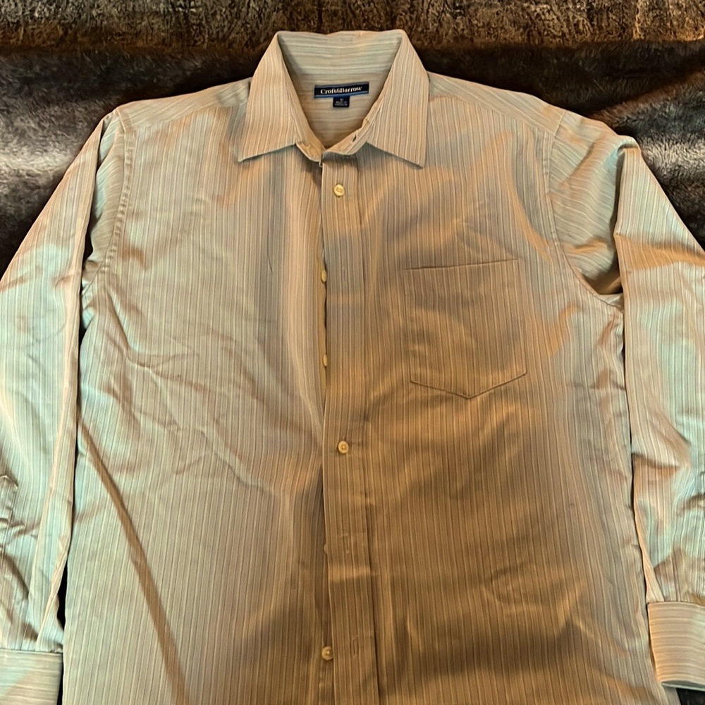 Nice dress shirt beige and tan